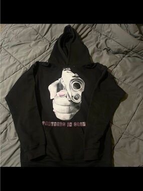 Black 'Partners in Crime' Graphic Hoodie